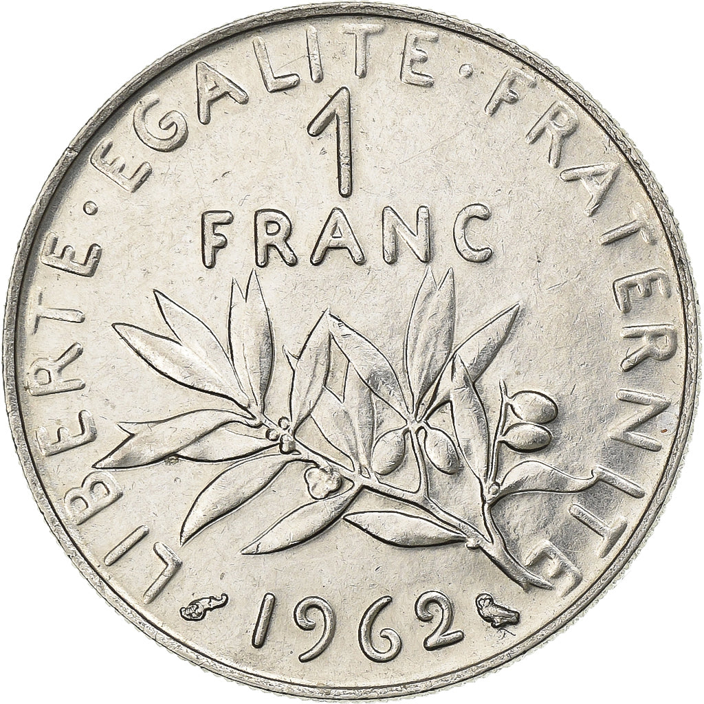 Francia, Franc, Semeuse, 1962, Paris, Nichel, BB+, Gadoury:474, KM:925.1