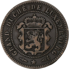 Luxemburg, William III, 5 Centimes, 1870, Utrecht, Bronze, S+, KM:22.1