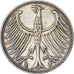 GERMANIA - REPUBBLICA FEDERALE, 5 Mark, 1951, Stuttgart, Argento, BB, KM:112.1