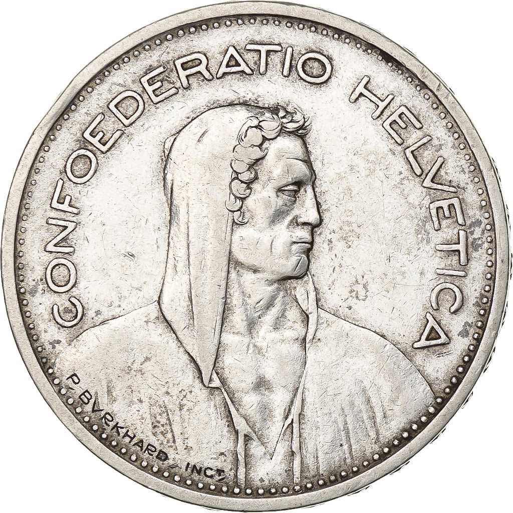 Schweiz, 5 Francs, 1935, Bern, Silber, SS, KM:40