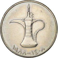 United Arab Emirates, Dirham, 1988/AH1408, British Royal Mint, Copper-nickel