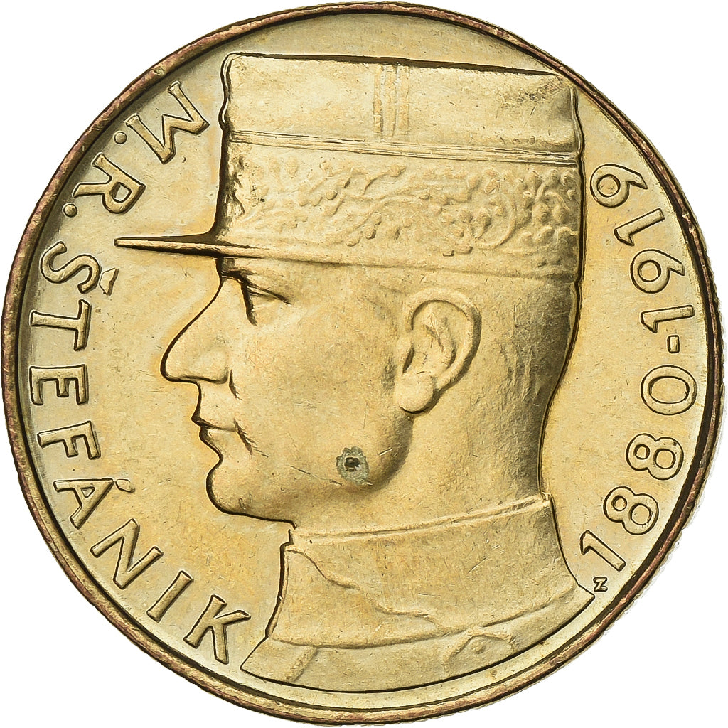 Tschechoslowakei, 10 Korun, 1991, Nickel-Bronze, VZ, KM:153