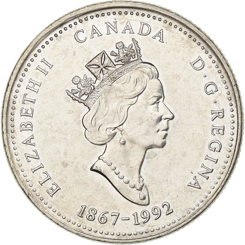 Canada, Elizabeth II, 25 Cents, 1992, Royal Canadian Mint, Nichel, SPL-, KM:203