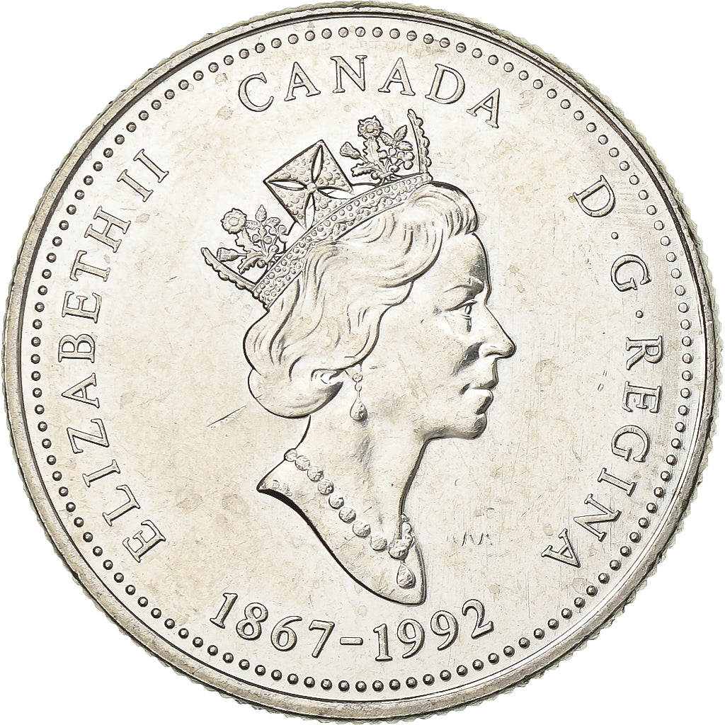 Canada, Elizabeth II, 25 Cents, 1992, Royal Canadian Mint, Nickel, PR, KM:203