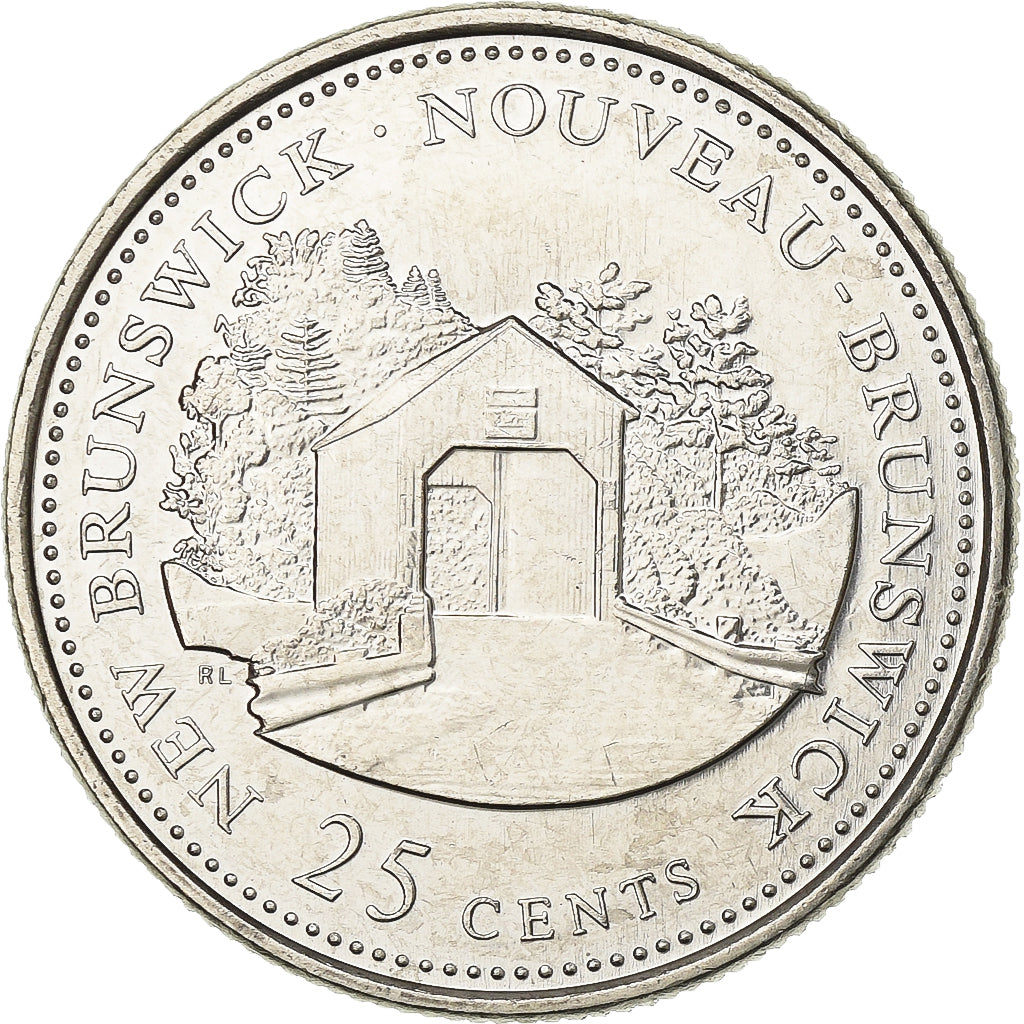 Canada, Elizabeth II, 25 Cents, 1992, Royal Canadian Mint, Nikiel, AU(55-58)