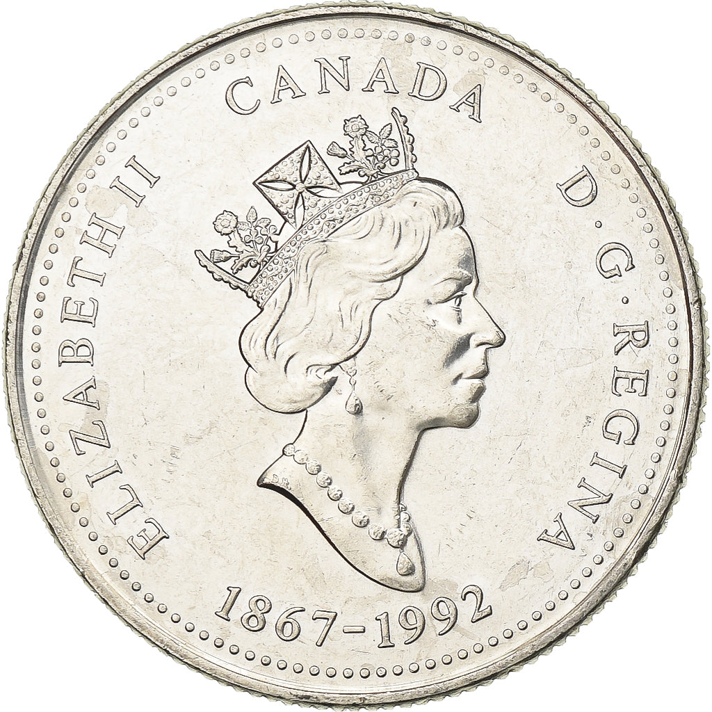 Canada, Elizabeth II, 25 Cents, 1992, Royal Canadian Mint, Nichel, SPL-, KM:214
