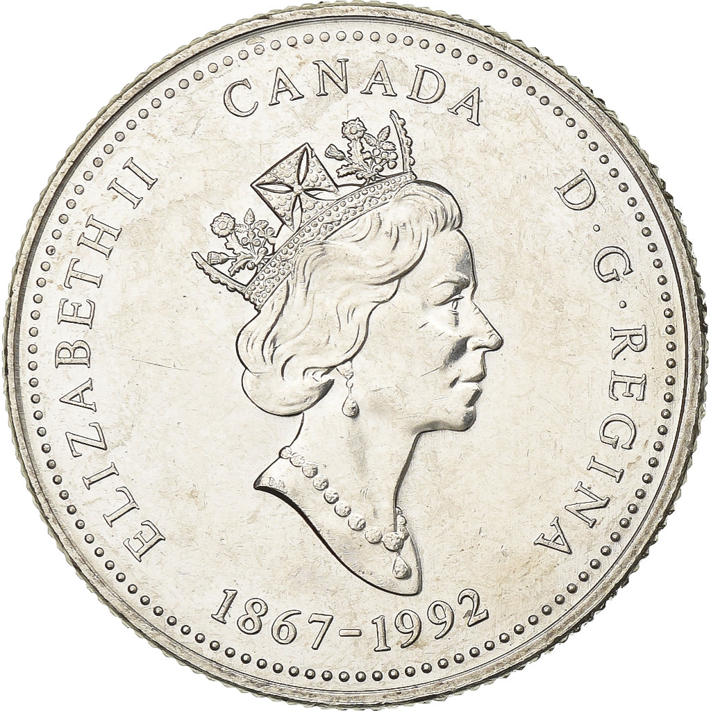 Canada, Elizabeth II, 25 Cents, 1992, Royal Canadian Mint, Nichel, SPL-, KM:212