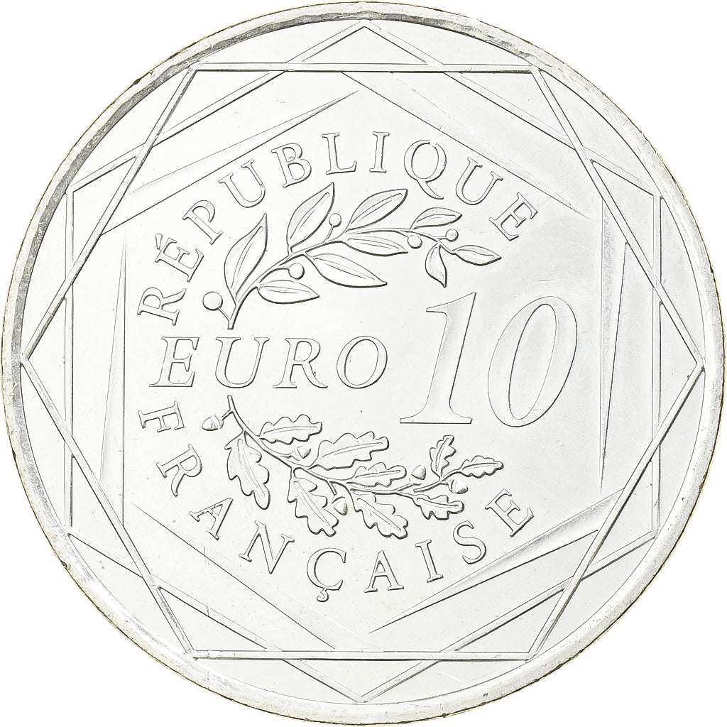 Francia, 10 Euro, Hercule, 2013, Paris, Argento, BB+, Gadoury:EU590, KM:2073