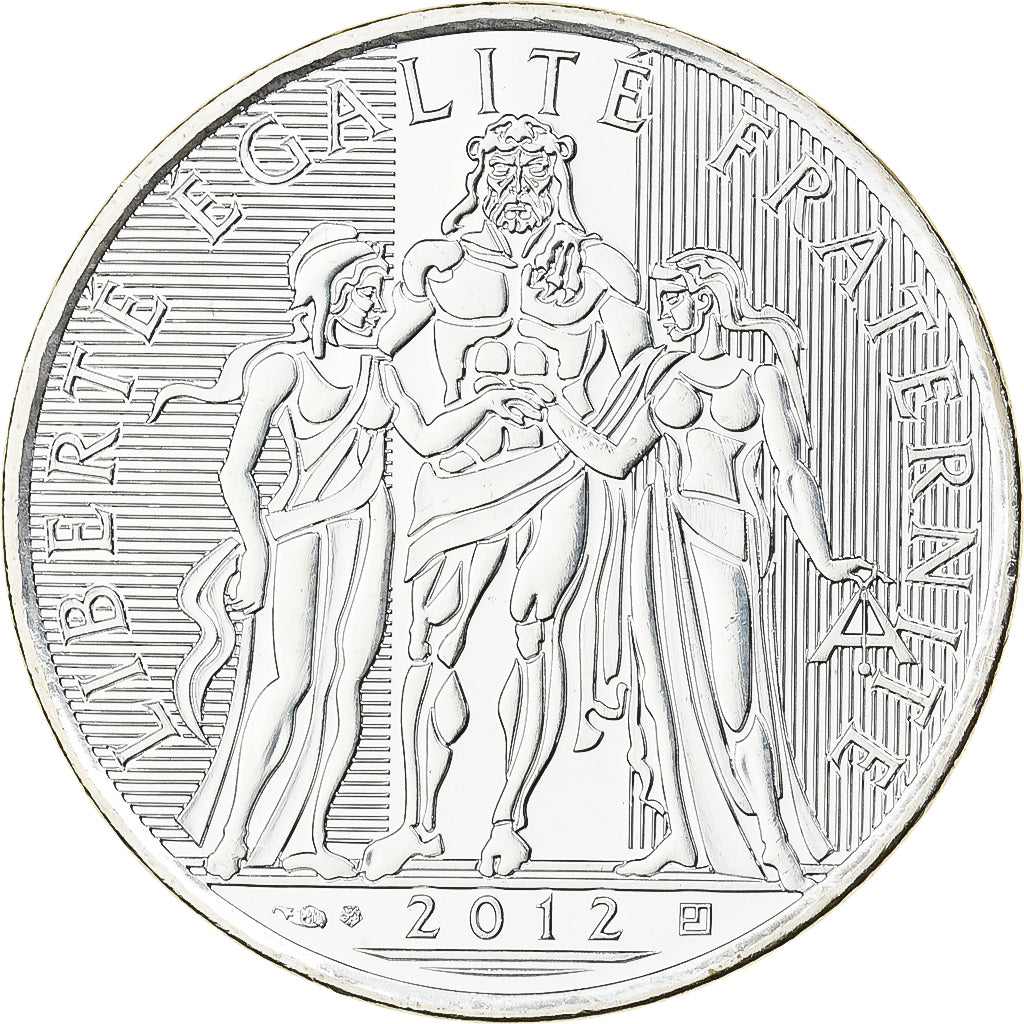 France, 10 Euro, Hercule, 2012, Paris, Argent, SUP, Gadoury:EU516, KM:2073