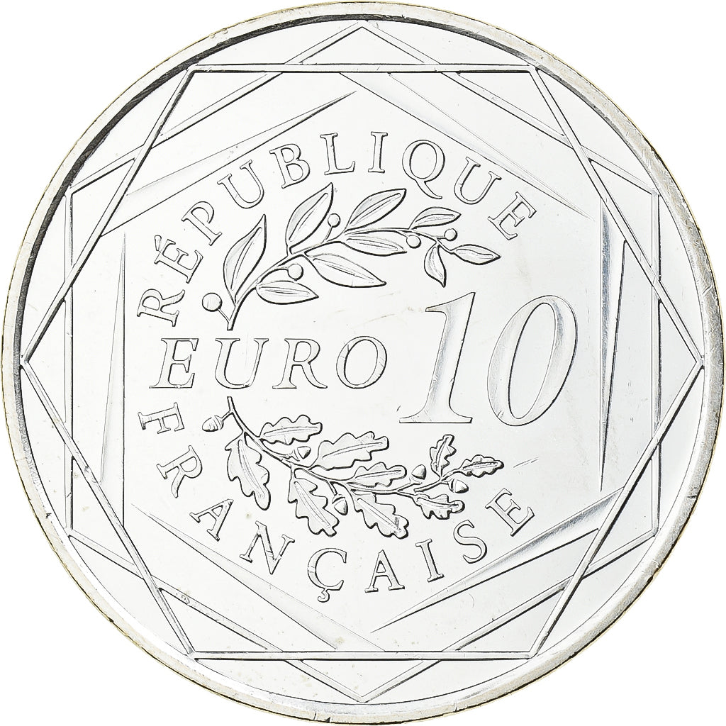 France, 10 Euro, Hercule, 2012, Paris, Argent, SUP, Gadoury:EU516, KM:2073