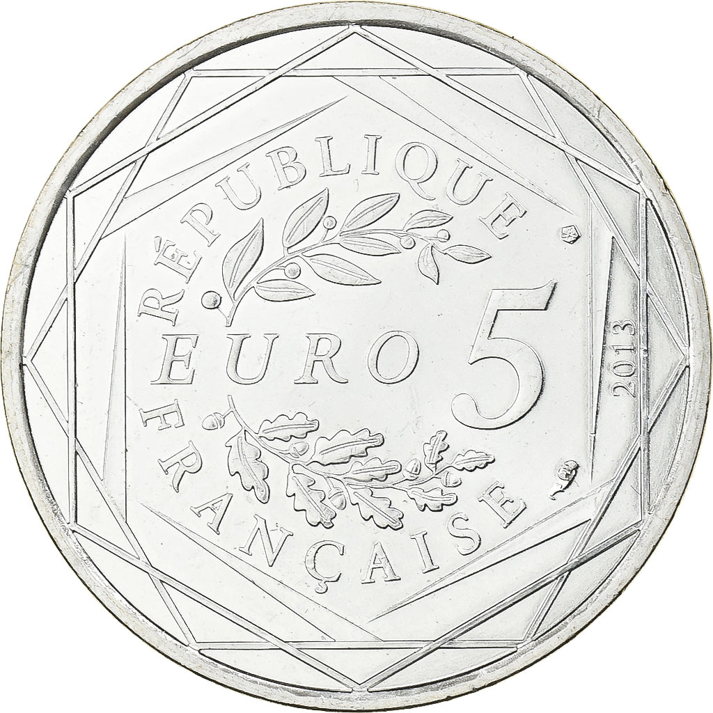 Frankreich, 5 Euro, Fraternité, 2013, Silber, VZ, Gadoury:EU 647