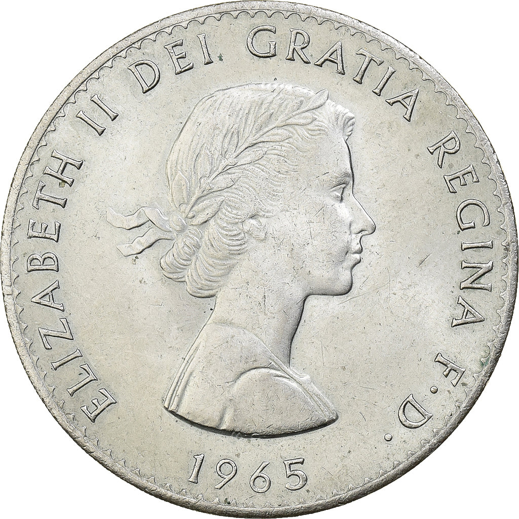 Great Britain, Elizabeth II, Crown, 1965, Copper-nickel, AU(50-53), KM:910