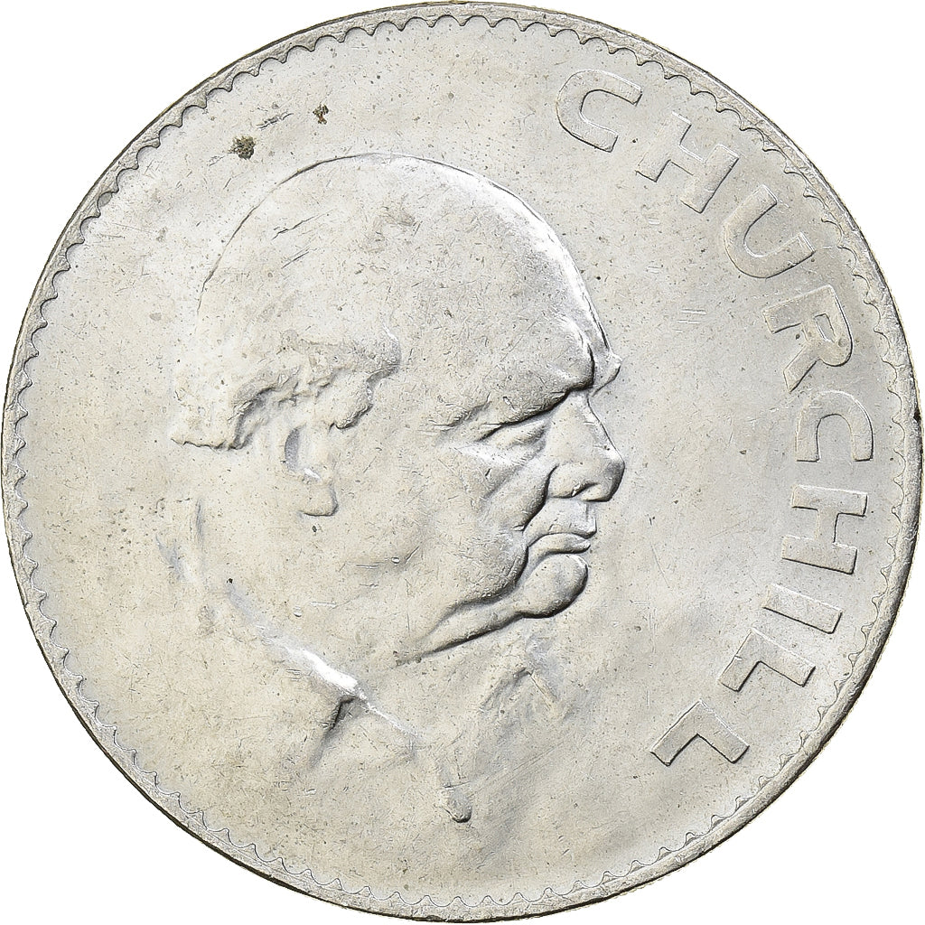 Great Britain, Elizabeth II, Crown, 1965, Copper-nickel, AU(50-53), KM:910