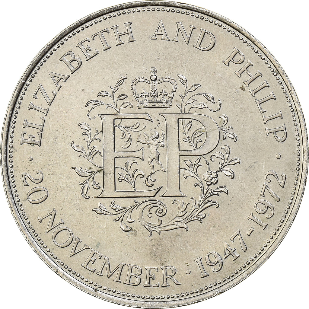 Gran Bretaña, Elizabeth II, 25 New Pence, 1972, Cobre - níquel, MBC+, KM:917