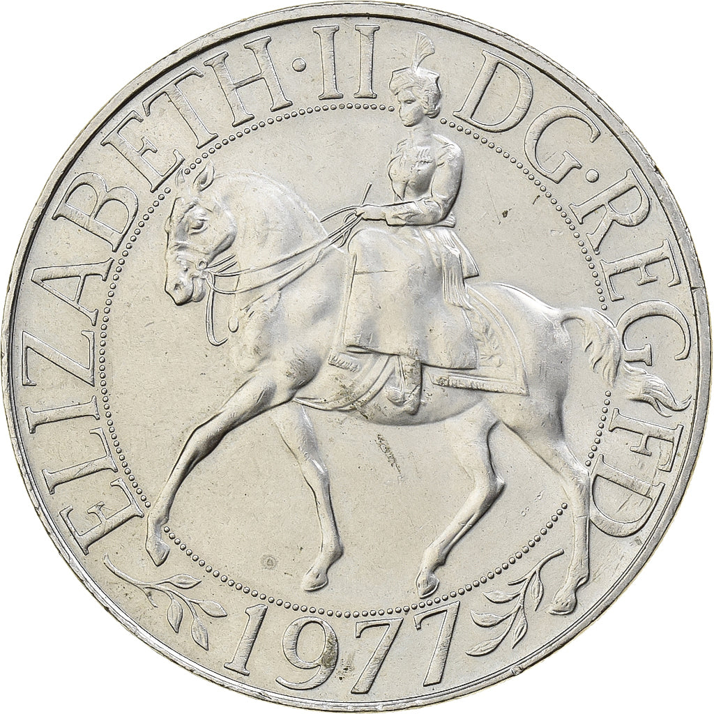 Großbritannien, Elizabeth II, 25 New Pence, 1977, Kupfer-Nickel, VZ, KM:920