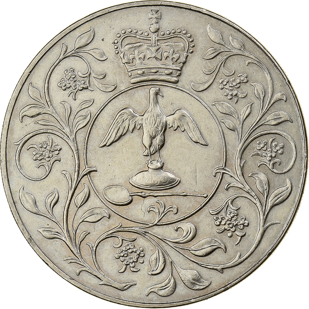 Wielka Brytania, Elizabeth II, 25 New Pence, 1977, Miedź-Nikiel, AU(55-58)