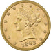 United States, $10, Eagle, Coronet Head, 1893, U.S. Mint, Gold, AU(50-53)