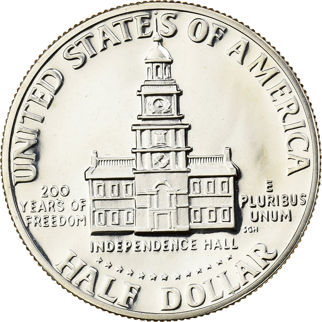 Estados Unidos, Half Dollar, Kennedy, 1976, U.S. Mint, Prueba, Cobre - níquel