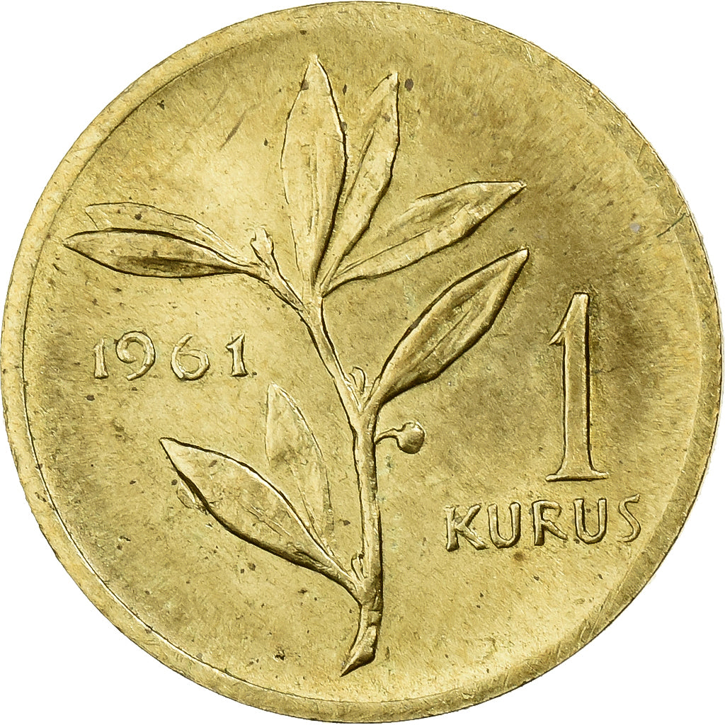 Turquía, Kurus, 1961, Istanbul, Latón, MBC, KM:895