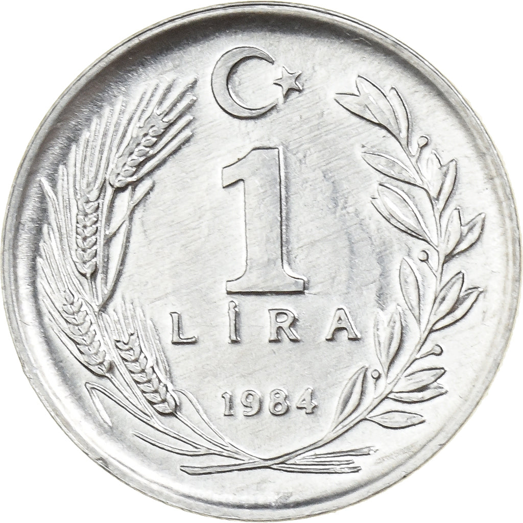 Turkey, Lira, 1984, Istanbul, Aluminum, AU(55-58), KM:962.1