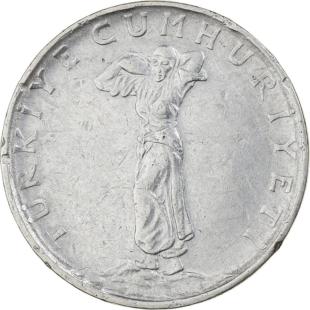 Turcja, 25 Kurus, 1969, Istanbul, Stal nierdzewna, AU(50-53), KM:892.3