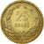 Turkije, 25 Kurus, 1956, Istanbul, Tin, ZF+, KM:886