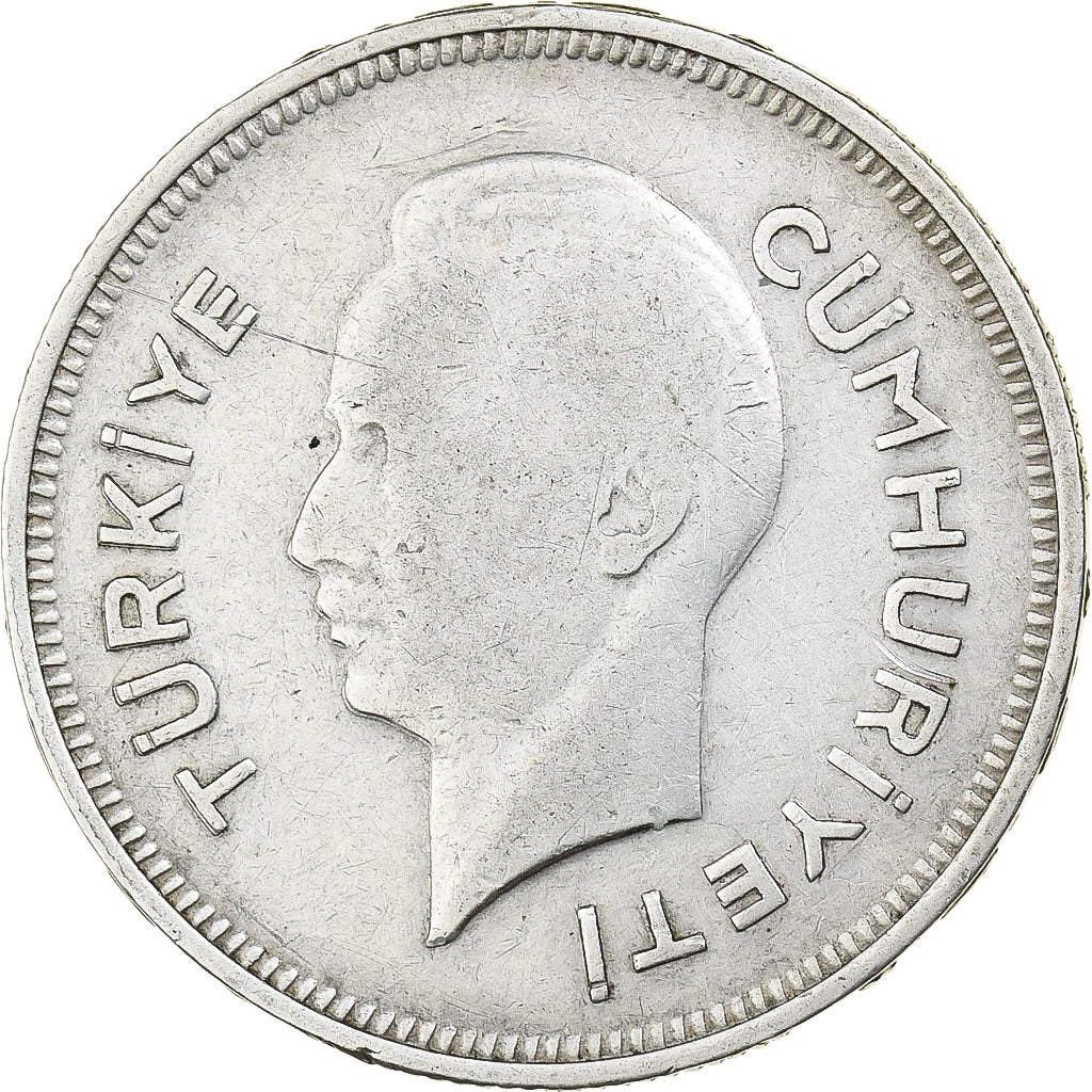 Turkey, Lira, 1940, Istanbul, Silver, VF(30-35), KM:869