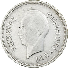 Turkey, Lira, 1940, Istanbul, Silver, VF(30-35), KM:869