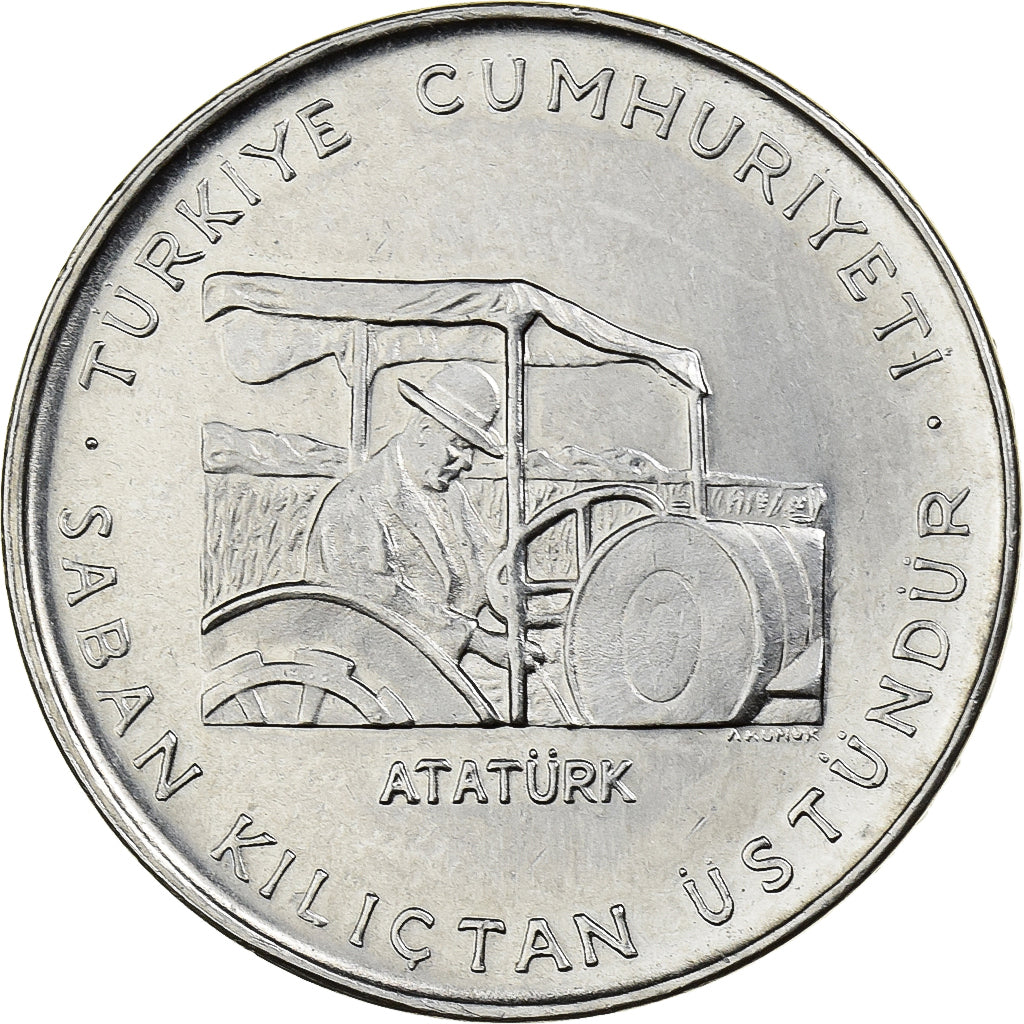 Turquie, 2-1/2 Lira, 1970, Istanbul, Acier inoxydable, SUP, KM:896