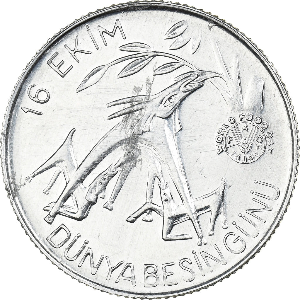 Turchia, 20 Lira, 1981, Istanbul, Alluminio, SPL-, KM:946
