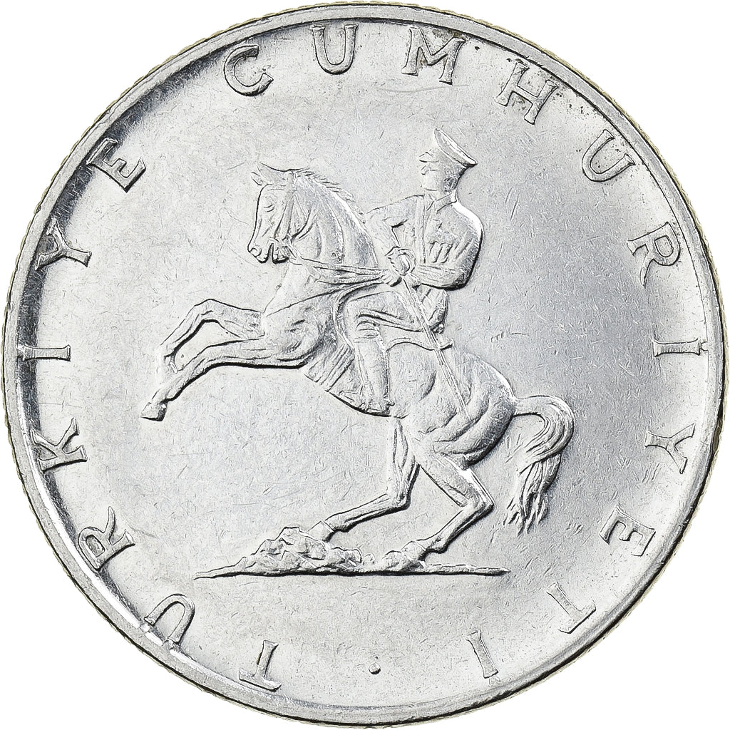 Turkey, 5 Lira, 1975, Istanbul, Stainless Steel, AU(55-58), KM:905