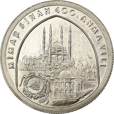 Turkey, 1000 Lira, ND-1988, Istanbul, Proof, Copper-nickel, MS(65-70), KM:991