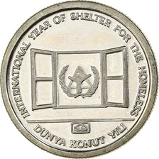 Turkey, 1000 Lira, ND-1987, Istanbul, Proof, Copper-nickel, MS(65-70), KM:980