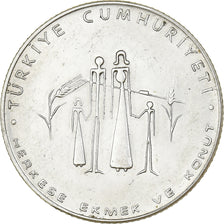 Turkey, 50 Lira, 1977, Istanbul, Silver, AU(55-58), KM:912