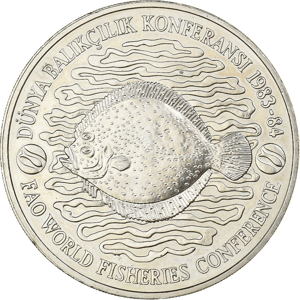 Turkey, 500 Lira, ND-1984, Istanbul, Copper-nickel, AU(55-58), KM:968