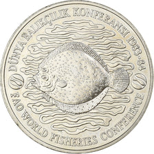Turkey, 500 Lira, ND-1984, Istanbul, Copper-nickel, AU(55-58), KM:968