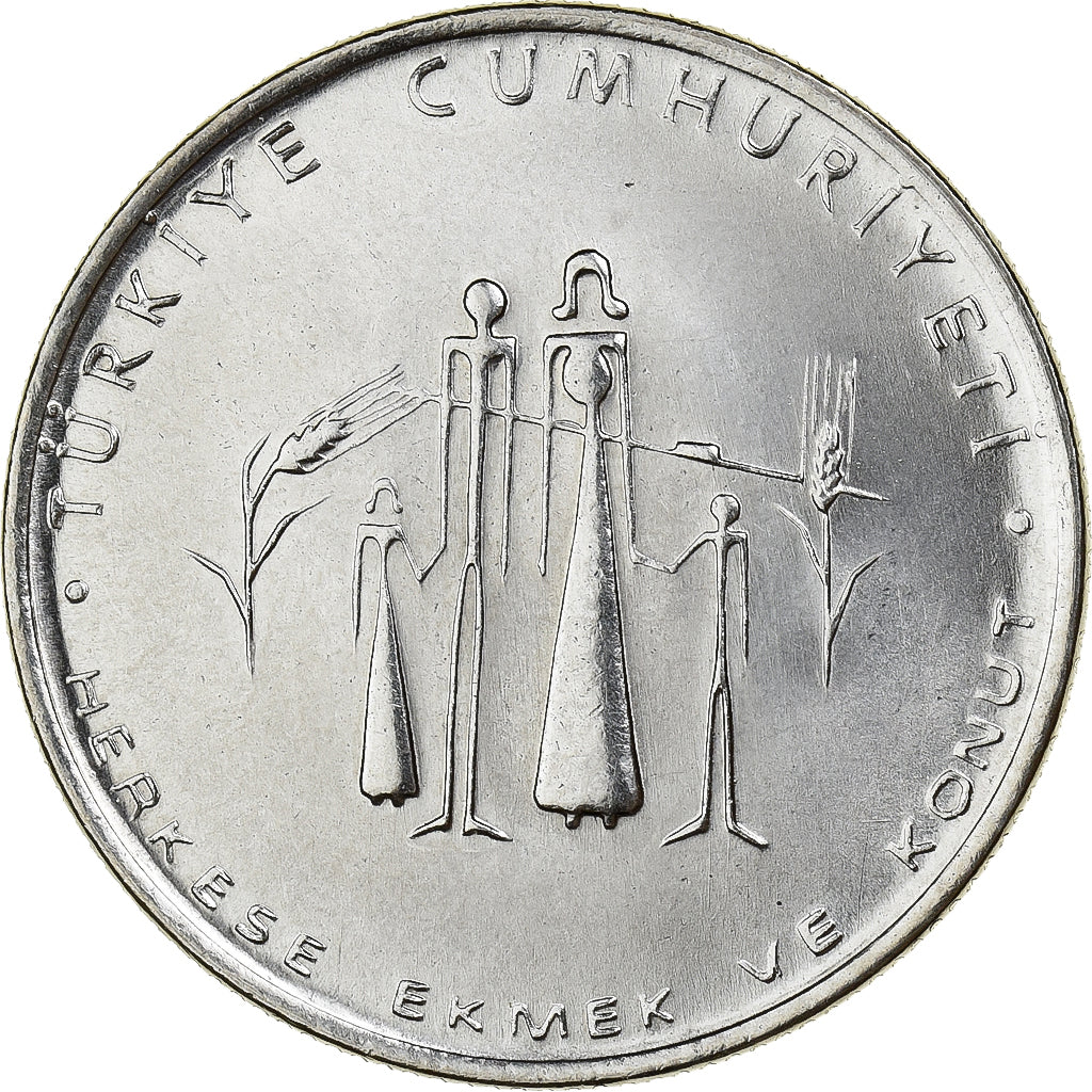 Turchia, 5 Lira, 1977, Istanbul, Acciaio inossidabile, SPL-, KM:911