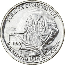 Turkey, 5 Lira, 1980, Istanbul, Stainless Steel, AU(55-58), KM:939