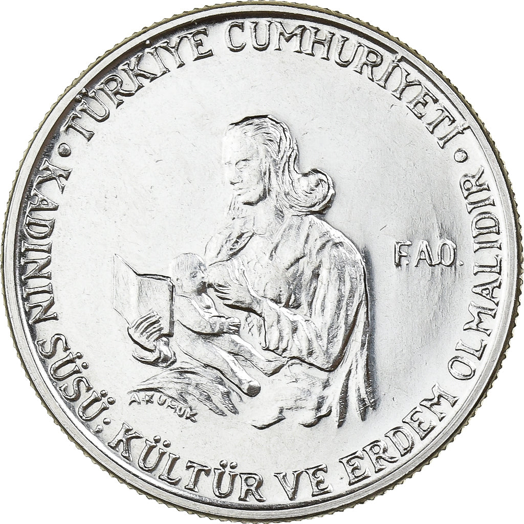 Turquía, Lira, 1978, Istanbul, Acero inoxidable, EBC, KM:914