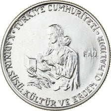 Turkey, Lira, 1978, Istanbul, Stainless Steel, AU(55-58), KM:914