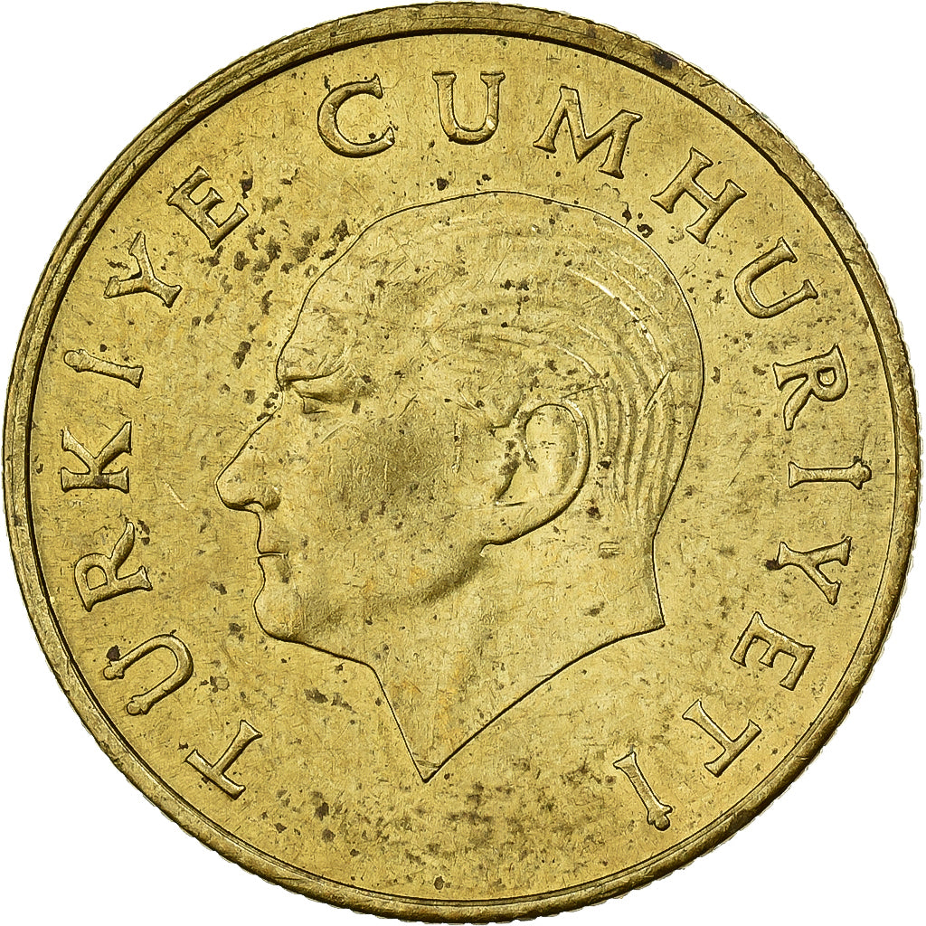 Turchia, 500 Lira, 1989, Istanbul, Alluminio-bronzo, SPL-, KM:989