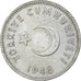 Turkey, Lira, 1948, Istanbul, Silver, AU(50-53), KM:883