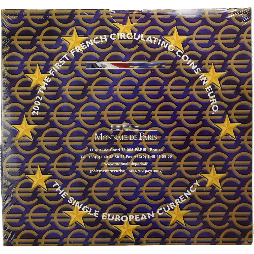 France, Coffret 1c. à 2€, BU, 2002, Monnaie de Paris, FDC