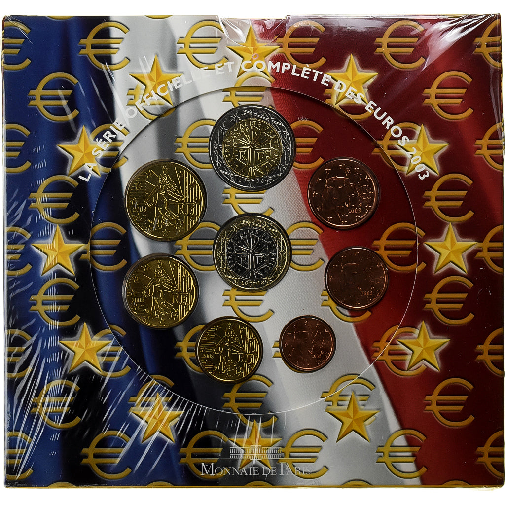 Frankrijk, Coffret 1c. à 2€, BU, 2003, Monnaie de Paris, n.v.t., FDC