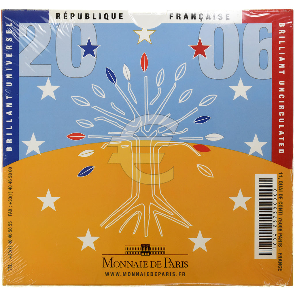 Frankreich, Coffret 1c. à 2€, BU, 2006, Monnaie de Paris, STGL