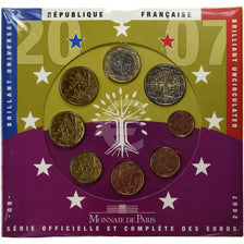 France, Coffret 1c. à 2€, BU, 2007, Monnaie de Paris, FDC