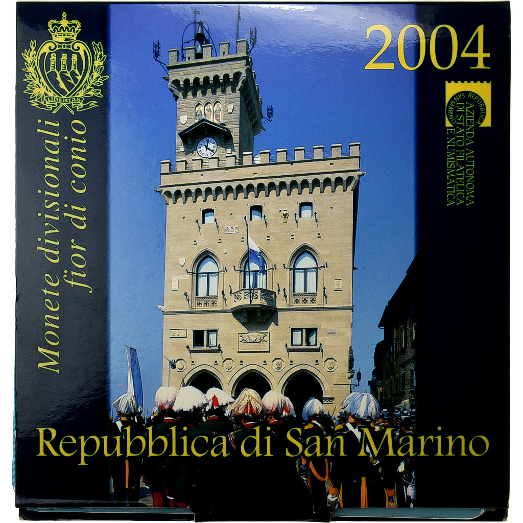 San Marino, Coffret 1c. à 5€, BU, 2004, Rome, MS(65-70)