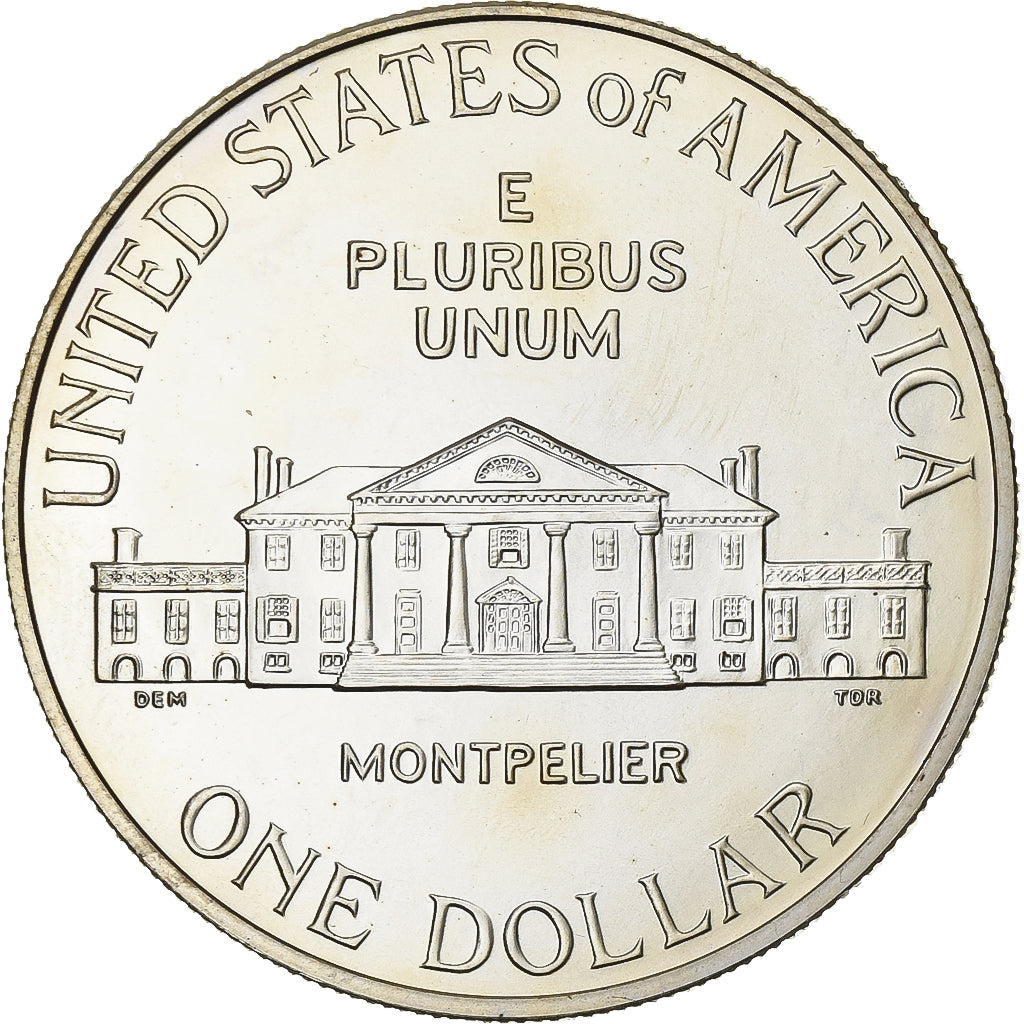États-Unis, Dollar, Thomas Madison, 1993, U.S. Mint, Argent, SUP+, KM:241