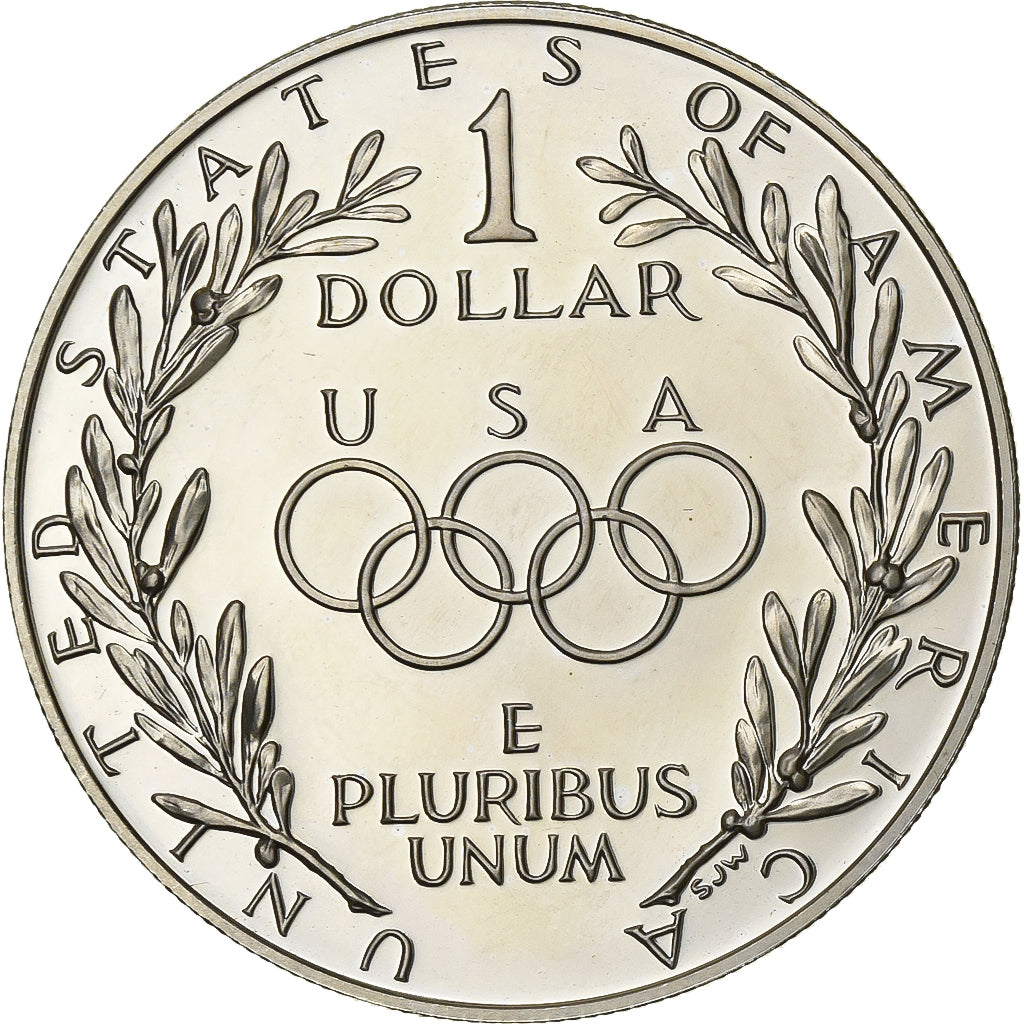 United States, Dollar, 1988, U.S. Mint, Silver, MS(60-62), KM:222