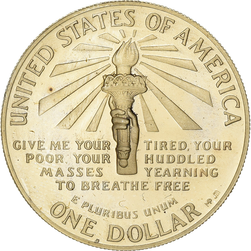 Verenigde Staten, Dollar, Statue of Liberty, 1986, U.S. Mint, Proof, Zilver